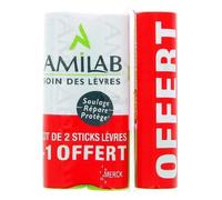 Amilab Stick Levres X 2 + 1 Offert Multicolore
