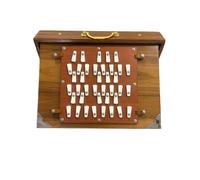 Amilav Collections Shruti Box 36 Clés, 3 Octaves 440Hz & 432Hz, Bois de Teck & Ply, Pédale de Pied