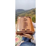 Amilav Collections Shruti Box de 30,5 cm pour instrument de musique, surpet accordé à 432 Hz, boîte Shruti en bois de teck pur avec sac de transport