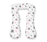 Amilian Coussin de Grossesse pour Dormir, Coussin de positionnement latéral, avec Housse pour Adulte, Universel, Grand Format, Modèle: Étoile filante Rose, Type A prégnancy Pillow bodypillow