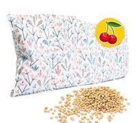 Amilian Coussin de noyaux de cerise - 55 x 20 cm - Idéal comme coussin de massage, coussin chauffant, coussin froid