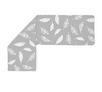 Amilian Housse de Coussin de positionnement latéral - Taie d'oreiller d'allaitement : env. 150 x 40 cm pour Coussin Confortable - Housse de Coussin a Rechange - Amovible et Lavable - Plume Grise