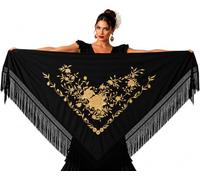 AMINA JAADE Spanish Flamenco Shawl Châle pashmina Femme (lot de 1)