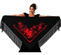 AMINA JAADE Spanish Flamenco Shawl Châle pashmina Femme (lot de 1)