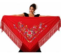 AMINA JAADE Spanish Flamenco Shawl Châle pashmina Femme (lot de 1)