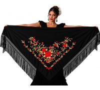 AMINA JAADE Spanish Flamenco Shawl Châle pashmina Femme (lot de 1)