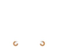 Amina Muaddi - Cameron Hoop Mini Earrings - Femme - Accessoires - Orange - Taille: ONE Size
