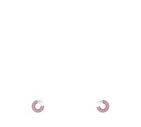 Amina Muaddi - Cameron Hoop Mini - Femme - Accessoires - Rose - Taille: ONE Size
