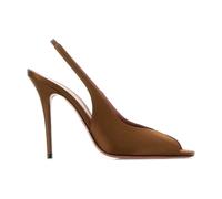 Amina Muaddi - Kristina Sling 105 - Femme - Chaussures - Brun - Taille: 37 1/2 EU