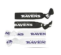 Aminco NFL Baltimore Ravens Lot de 4 élastiques à cheveux
