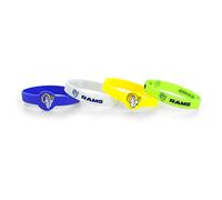 Aminco NFL Lot de 4 bracelets en silicone