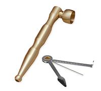 Amindz Mini Pipe Holder Tobacco Pipes Set Metal Copper Alloy,Short Portable Cigarette Pipe,Cigarette Pipe with Filter,3-in-1 Scraper, Pipe Filter