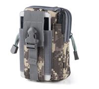 Amindz Sac Tactique Ceinture, Sacoche Ceinture La Pochette Nylon Multifonctionnelle Molle EDC Gadget Utilitaire téléphone cellulaire pour Randonnée Voyage Sport Plein-air (Camouflage)