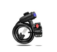 Amindz Verrous de Câble de Vélo,Cadenas de Velos 120cm/Ø 12mm,Antivol Câble Spiral avec Support de Montage,Câble de Verrouillage pour Vélo,Vélo Electrique,Skateboard Cadenas velo antivol