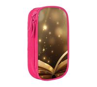 AMINNU Book Under The Light Trousse à crayons multifonctionnelle avec fermeture éclair Convient pour l'école et le bureau Unisexe, rose, Taille unique, Trousse de maquillage