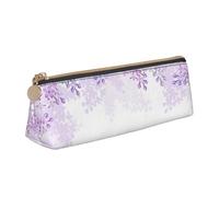 AMINNU Encadrement Fleurs Lilas en Fleur Trousse Multifonctionnelle Étudiant avec Fermeture Éclair, Convient pour l'école et le bureau, Unisexe, blanc, Taille unique, Trousse de maquillage