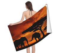 AMINNU Serviette de bain éléphant en microfibre, douce et douce pour la peau, avec une forte absorption d'eau, peut être utilisée dans les salles de bains, les plages et les piscines.