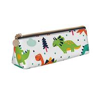 AMINNU Trousse à crayons colorée avec motif dinosaures - Multifonctionnelle - Avec fermeture éclair - Convient pour l'école et le bureau - Unisexe, blanc, Taille unique, Trousse de maquillage