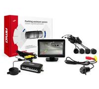 AMiO 02260 Système d'aide au stationnement avec capteur Avant et Arrière noir