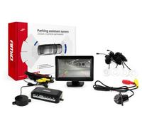 AMiO 02262 Système d'aide au stationnement avec capteur Avant et Arrière blanc