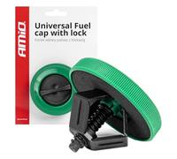 AMIO Bouchon de réservoir Universel avec Serrure - Bouchon de réservoir d'urgence pour réservoir de Carburant de Voiture - Vert