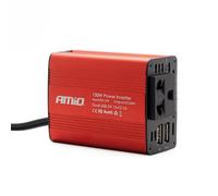 Amio Convertisseur de tension 12 V/230 V 150 W/300 W 2 x USB PI01
