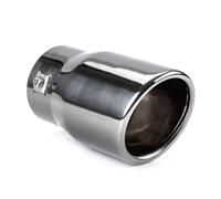 AMIO Embout d'Échappement Universel INOX 90 mm 02193 - Montage 48-65 mm