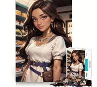 Amira Mon séjour à Sandrock Puzzle de 1000 pièces Entraînement cérébral ludique Pièces précises et sans Couture Passe-Temps Fascinant pour Les Moments de détente (50x75cm)