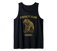 Amirauté Island Alaska USA Ours Design Vintage Débardeur