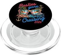 Amis de la croisière Tropicale Besties Gone Cruising 2026 PopSockets PopGrip pour MagSafe