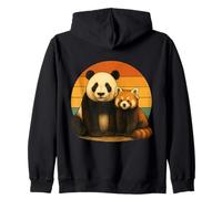 Amis des Animaux rétro Panda Red Panda Sweat à Capuche