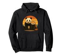 Amis des Animaux rétro Panda Red Panda Sweat à Capuche
