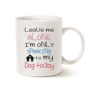 Amis Des Chiens, Laissez-Moi Tranquille ! Je Parle Seulement À Mon Chien Aujourd'Hui. Chien Mignon Et Amusant Tasse À Café Porcelaine Tasses Céramique Tasse Pour Ami Lait Chocolat Chaud 330Ml