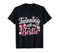 Amis jumelés avec ma Meilleure Amie jumelle Matching Twins Friends T-Shirt