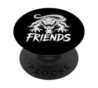 Amis pour la Vie - Amitié Entre Un Alligator et Une Souris PopSockets PopGrip Adhésif