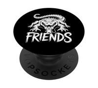 Amis pour la Vie - Amitié Entre Un Alligator et Une Souris PopSockets PopGrip Adhésif