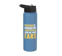 Amis Romains, compatriotes, prêtez-moi vos oreilles Empire romain Stainless Steel Insulated Water Bottle