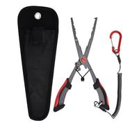 AMISENK 1. Pince multifonction de pêche avec gaine et cordon pour retirer le crochet de ligne tressée, coupeur d'anneaux, outil de pêche pour Noël