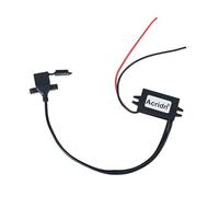 AMISENK Adaptateur USB multifonction 12 V vers 5 V Double port A stable 3 A Charge de sortie étanche à la poussière pour et projets automobiles Convertisseur étanche