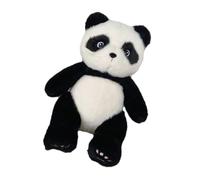 AMISENK Adorable panda en peluche pour enfants rembourrage sûr doux câlin panda peluche chambre d'enfant décoration de chambre design lavable en machine peluche douce