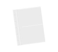 AMISENK Album photo transparent multifonction pour affichage de bureau avec double fente de 7,6 cm, classeur pour cartes photo, livre pour amateurs de photographie
