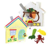 AMISENK Apprentissage sensoriel Livres calmes pour enfants Livre de feutre Activités Éducation Jouets Livres calmes Premier livre pour bébé en tissu doux pour les tout-petits