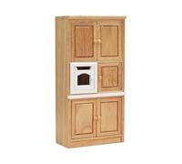 AMISENK Armoire miniature en bois à l'échelle 1:12 pour chambre à coucher, cuisine, meubles réalistes, accessoires de photographie, petite armoire de salon pour décorations de maisons de poupées