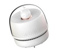 AMISENK Aspirateur de bureau à chargement USB avec brosse de nettoyage amovible, portable, petite table, petit aspirateur de bureau