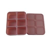 AMISENK Bac à glaçons en silicone de qualité supérieure 4/6/12 grilles avec couvercles, doux mais robuste, idéal pour les cuisines familiales et les événements sociaux, résistant à la température