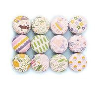 AMISENK Boîte de rangement ronde en fer blanc à remplir - Petit récipient pour articles divers, baume à lèvres, pommade pour les yeux, pièces de monnaie - Boîte de rangement pour la cuisine, les