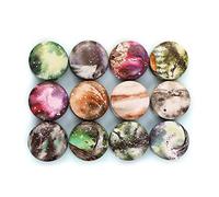 AMISENK Boîte de rangement ronde en fer blanc à remplir - Petit récipient pour articles divers, baume à lèvres, pommade pour les yeux, pièces de monnaie - Boîte de rangement pour la cuisine, les