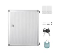 AMISENK Boîte de rangement verrouillable en alliage d'aluminium avec étiquettes et clés pour la sécurité de la maison et du bureau - Organiseur robuste pour la gestion des biens