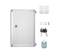 AMISENK Boîte de rangement verrouillable en alliage d'aluminium avec étiquettes et clés pour la sécurité de la maison et du bureau - Organiseur robuste pour la gestion des biens