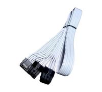 AMISENK Câble PCIE 5.0 plat 16 AWG de 8 broches vers 16 broches 12 VHPWR pour une gestion facile des câbles et une meilleure efficacité de refroidissement